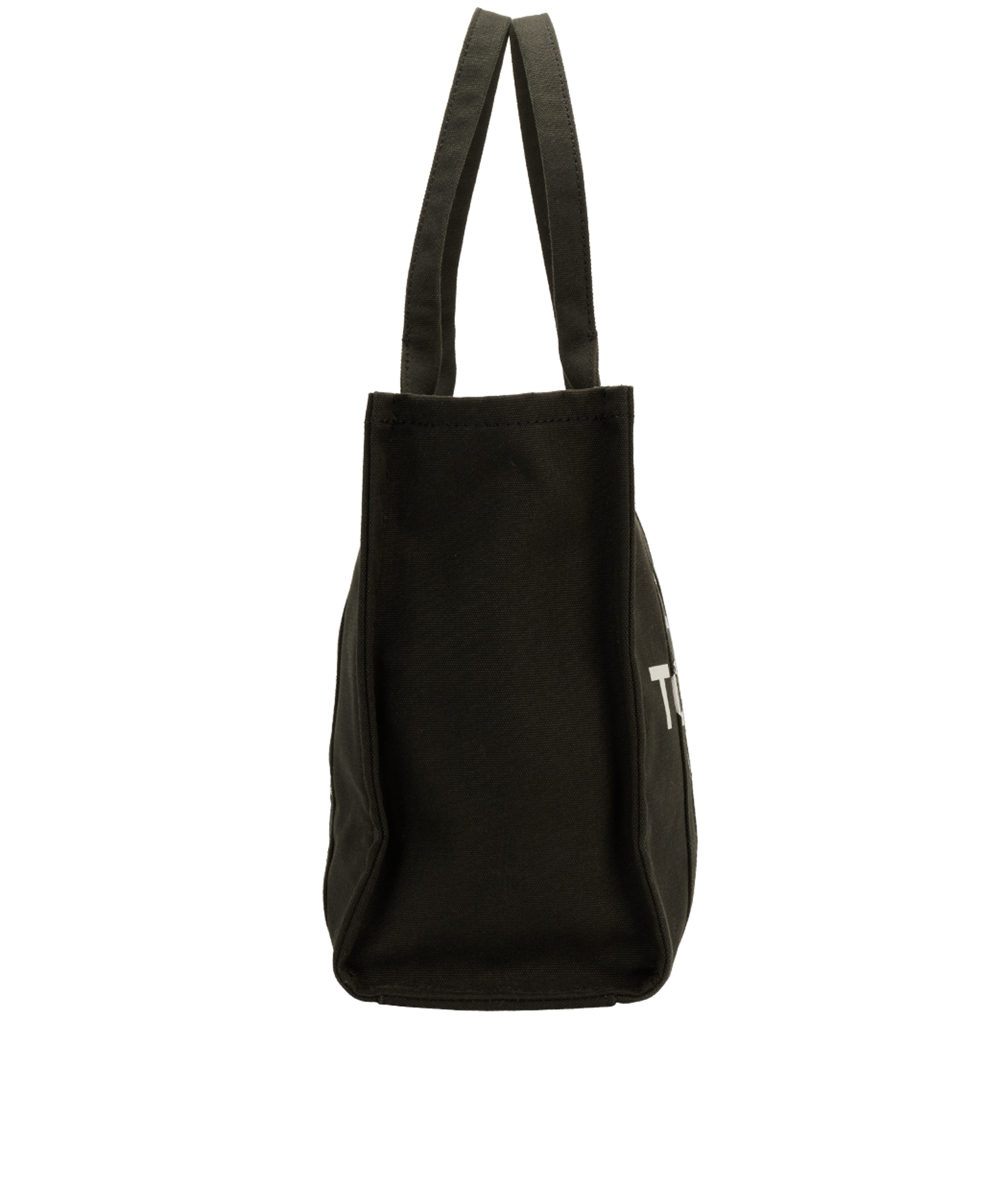 The Tote Bag, &pound;180, Handbags, Black, Canvas, Side view